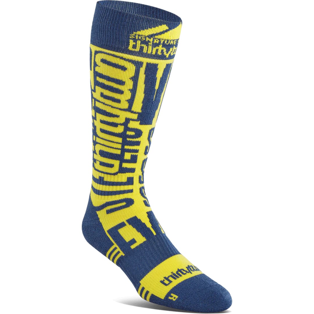 ThirtyTwo Signature Merino Sock – Blue/Yellow THIRTYTWO