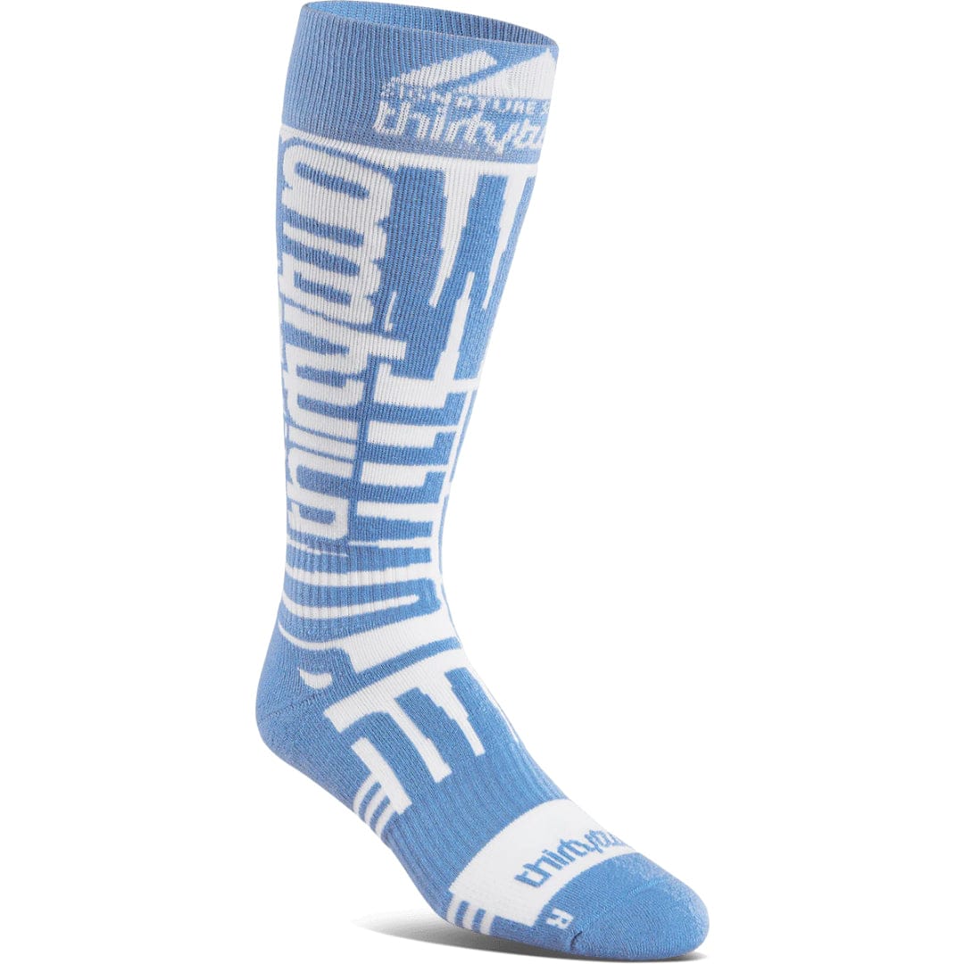 ThirtyTwo Signature Merino Sock – White/Blue THIRTYTWO