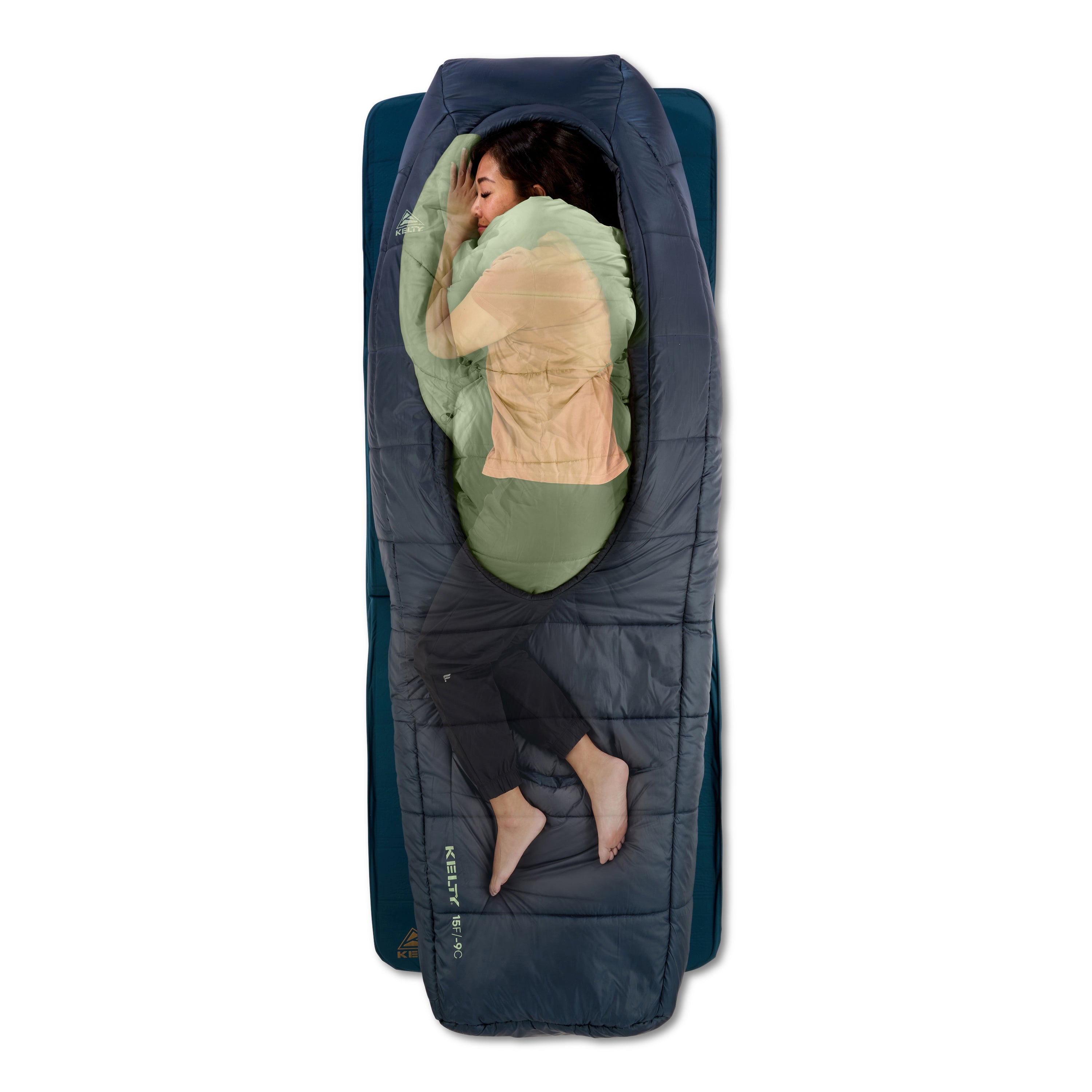 Kelty Eclipse 15°F Synthetic Sleeping Bag – Cold-Weather Camping Bag - view 2