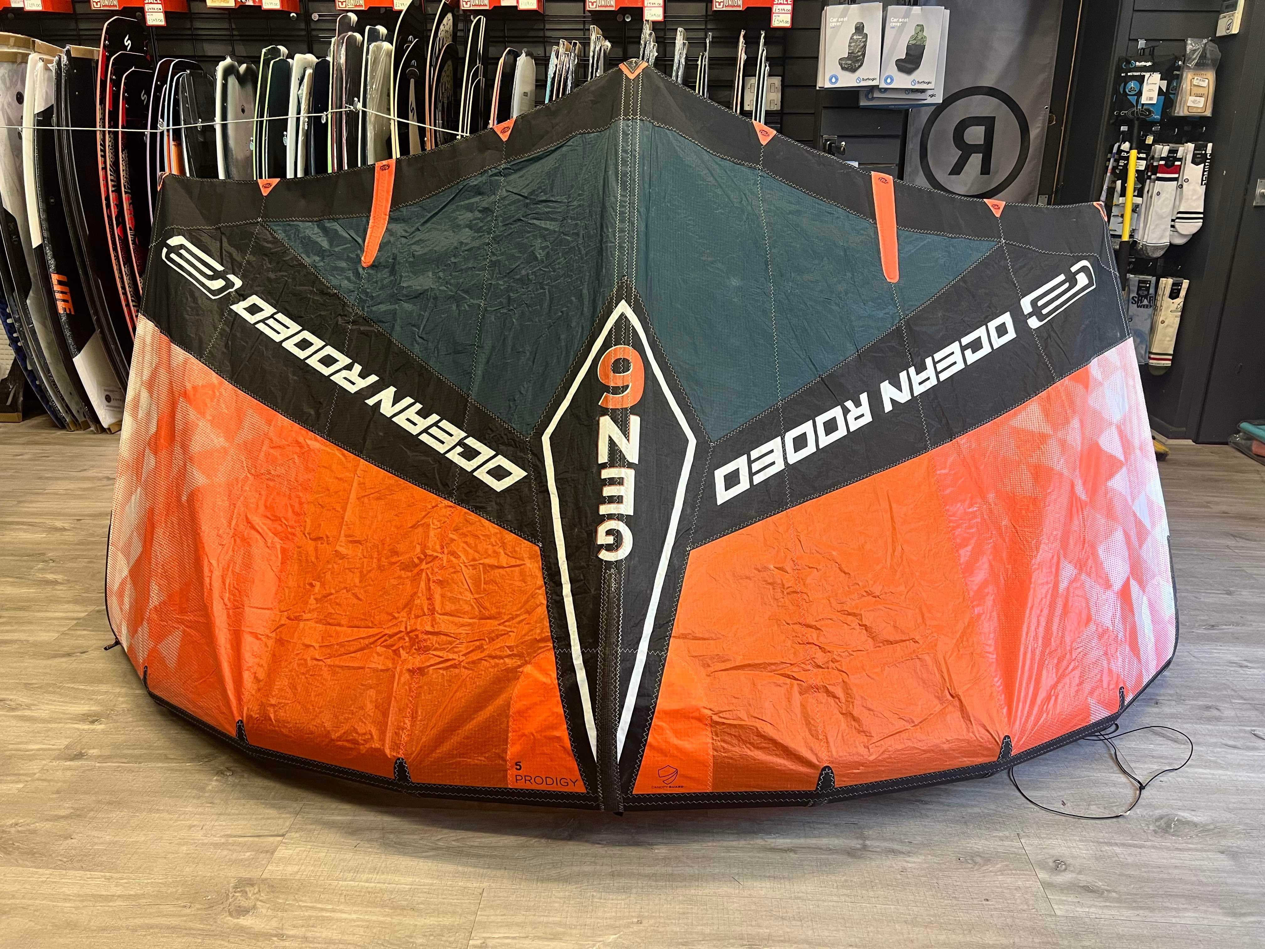 Used Ocean Rodeo Prodigy 5m kitesurfing kite (2019) OCEAN RODEO