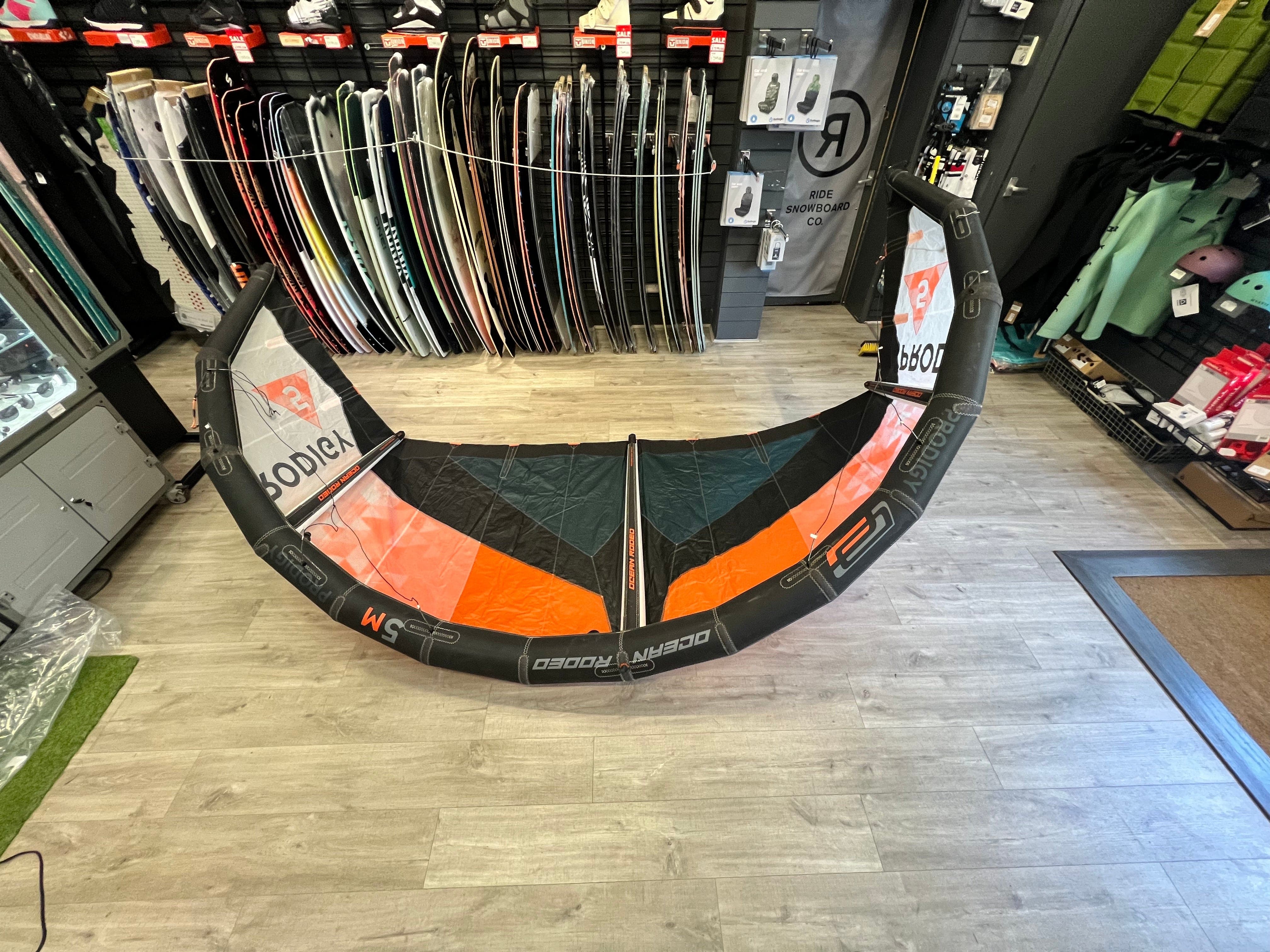 Used Ocean Rodeo Prodigy 5m kitesurfing kite (2019) OCEAN RODEO