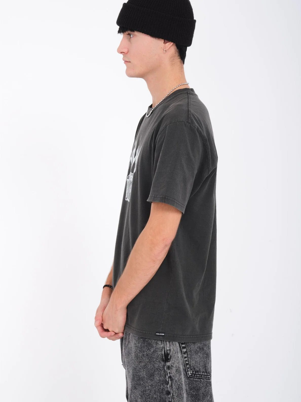 Volcom Amplified Stone PW Short Sleeve T - Shirt (Black) S2AS