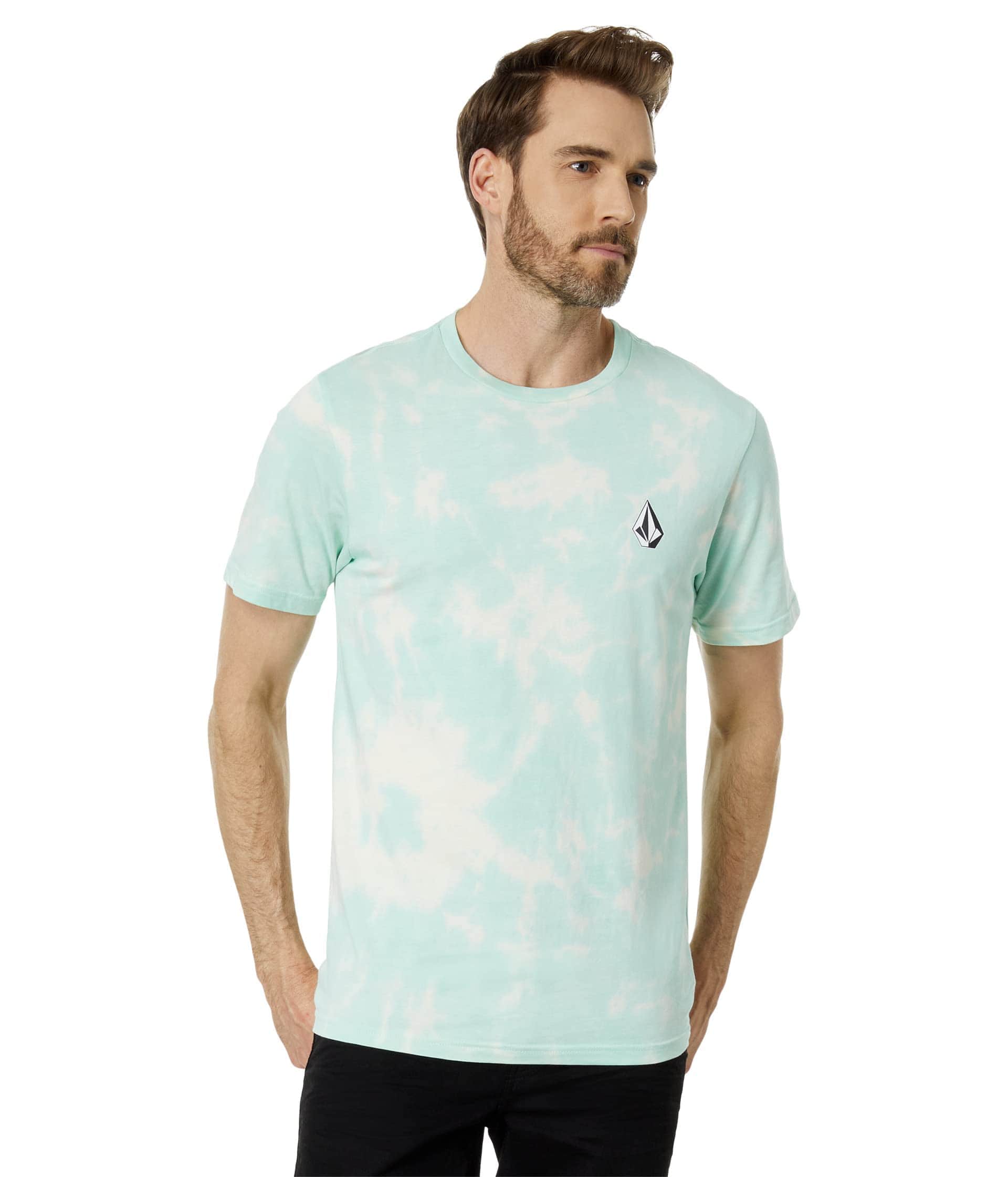 Volcom Iconic Stone Dye Short Sleeve T - Shirt (Ice) S2AS