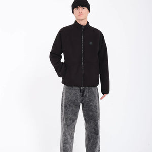 Volcom Runtime Grid Zip Sherpa fleece (Black) S2AS