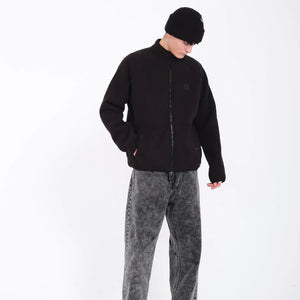 Volcom Runtime Grid Zip Sherpa fleece (Black) S2AS