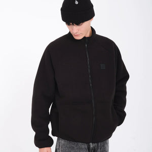 Volcom Runtime Grid Zip Sherpa fleece (Black) S2AS