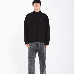 Volcom Runtime Grid Zip Sherpa fleece (Black) S2AS