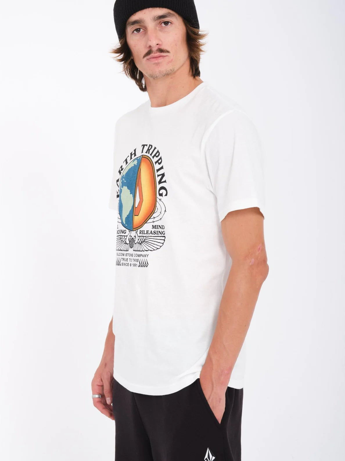 Volcom Section Farm to Yarn T-Shirt (Off White) S2AS