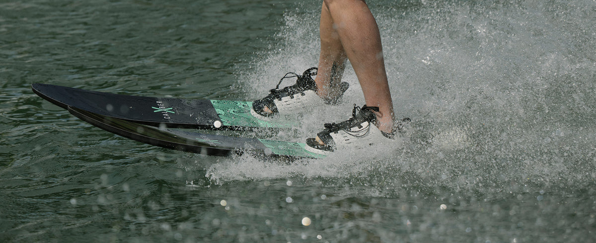2027 Radar X-Caliber Combo Waterskis with Cruise Bindings - Mint / Black