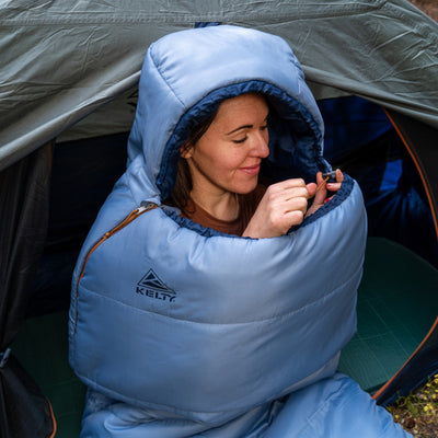Kelty Women’s Mistral 20°F Sleeping Bag – Warm, Synthetic 3-Season Bag
